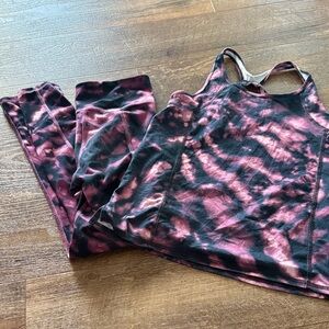 Abercrombie Kids Tie-Dye Pink and Black Set